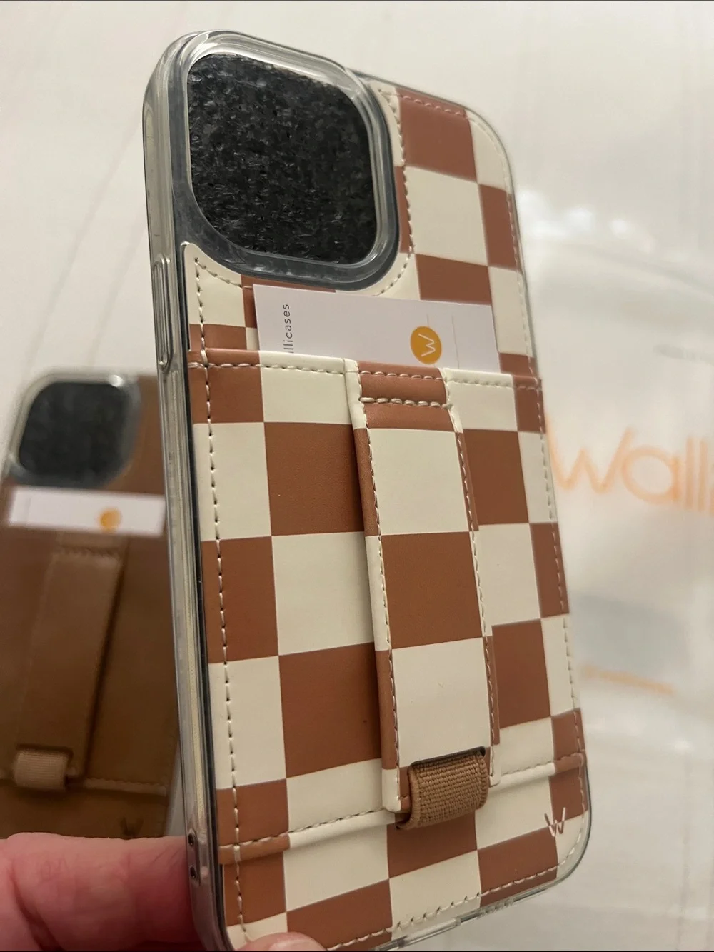 Walli Cases “Camel & Chestnut Checks” Our Faux Farmhouse New iPhone 13 Pro Max